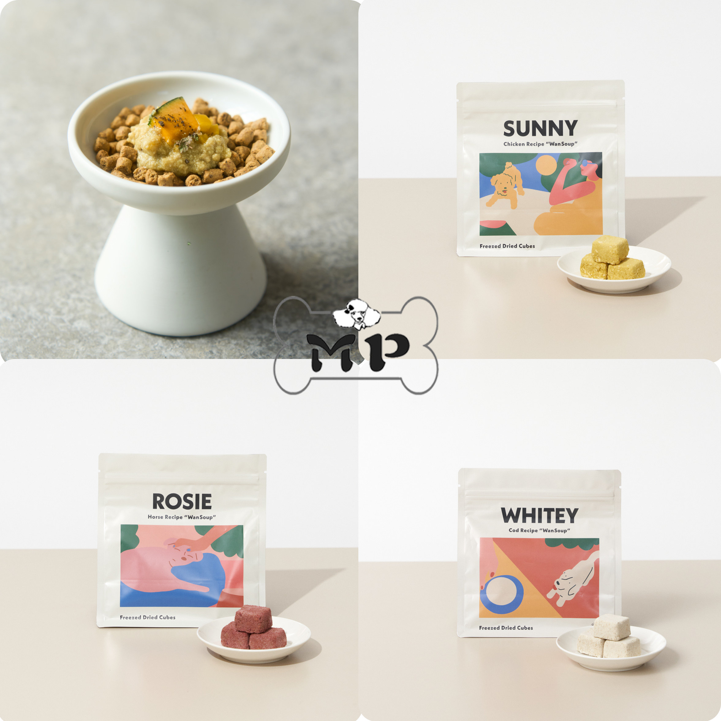 『Memory Pet』日本代购皮肤免疫健康鸡肉马肉鳕鱼蔬菜拌饭冻干