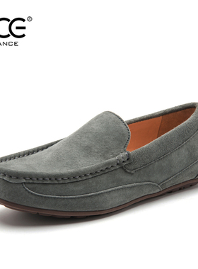 CCE男士休闲豆豆鞋真皮一脚蹬软底透气开车鞋懒人男鞋乐福鞋2382