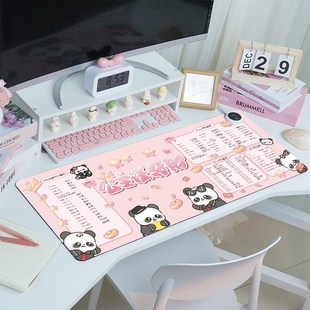 加热桌垫鼠标垫发财趣味文字办公室快捷键冬季电热超大尺寸暖手垫