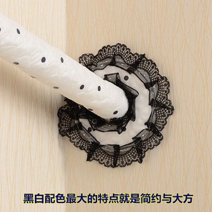 美化空调管道套子防尘挂机管子套装饰布艺美观管道遮挡遮丑黑白点