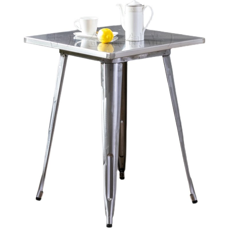 不锈钢咖啡厅餐桌简约正方形定制户外金属桌子铁艺工业风大火锅桌,住宅家具,不锈钢/PVC餐桌,淘宝优惠券,粉丝福利购,淘宝优惠卷