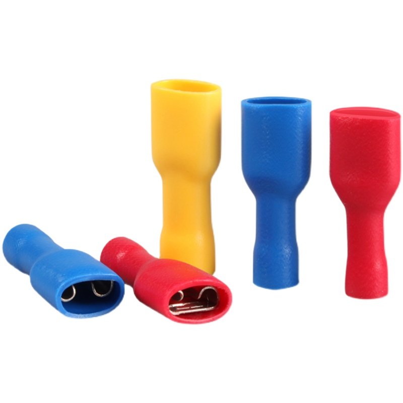 FDFD冷压接线端子插拔式绝缘插片插簧电线接头公母对接纯铜线鼻子,电子/电工,接线端子,淘宝优惠券,粉丝福利购,淘宝优惠卷