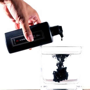 素放斋墨汁毛笔墨水大瓶装宣纸书画墨液金粉银色白色朱红色彩墨液