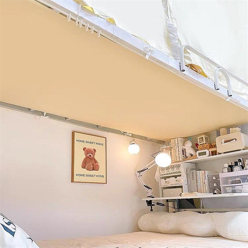 u型导轨防尘顶挡灰顶部防尘罩子母床板高低床免安装学生宿舍专用,床上用品,蚊帐,淘宝优惠券,粉丝福利购,淘宝优惠卷