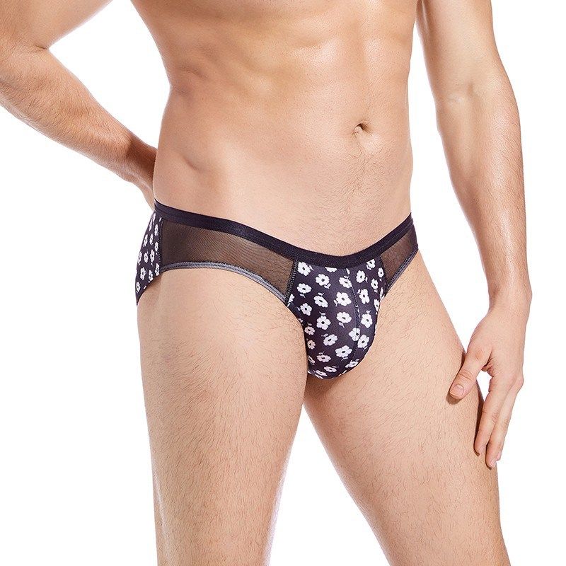 男士三角内裤性感时尚拼色网纱透明透气低腰修身弹力舒适个性裤头,女士内衣/男士内衣/家居服,男三角内裤,淘宝优惠券,粉丝福利购,淘宝优惠卷