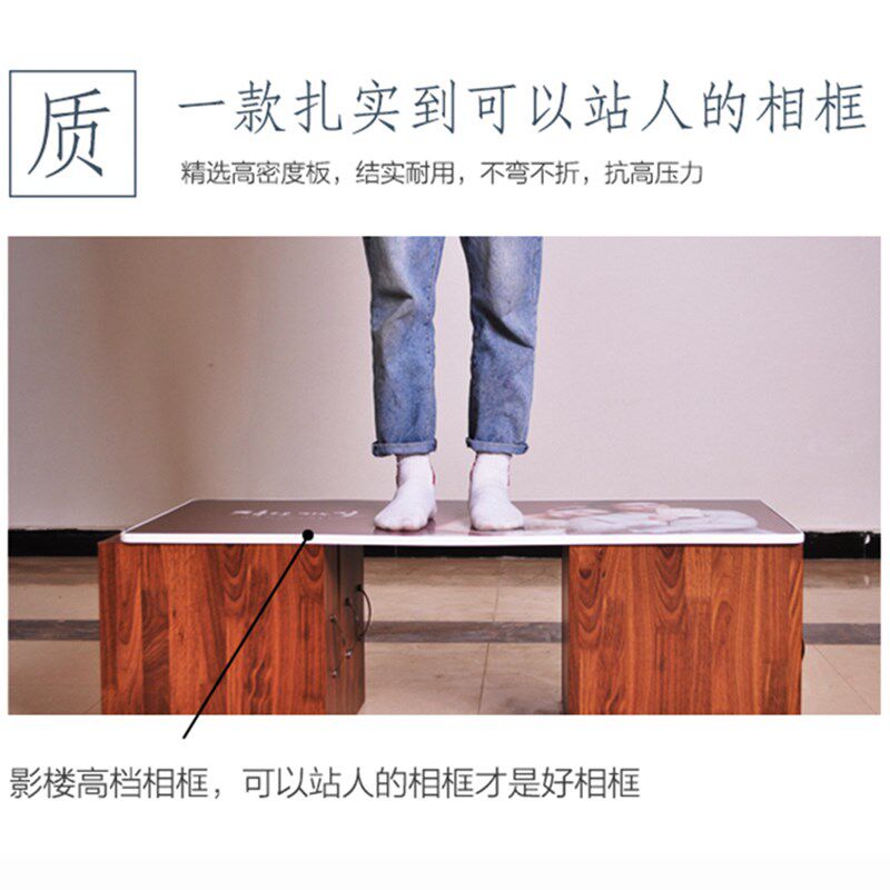 九宫格相框挂墙宝宝结婚照放大水晶定制全家福婚纱照片制作24寸