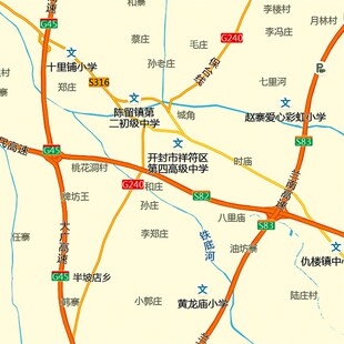 2024新款开封市地图办公室挂图高清防水墙壁装饰实物推荐定