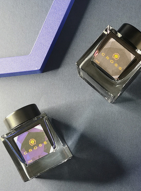 CROSS高仕 染料钢笔墨水 黑色 蓝黑 蓝色 50ml非碳素墨水学生速干