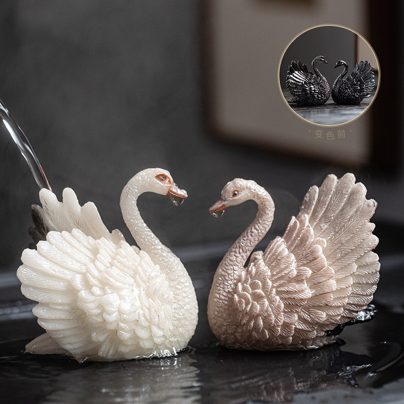 茶宠变色招财天鹅貔貅茶盘宠物精品配件可养茶玩茶台茶道茶具摆件,餐饮具,茶宠摆件,淘宝优惠券,粉丝福利购,淘宝优惠卷