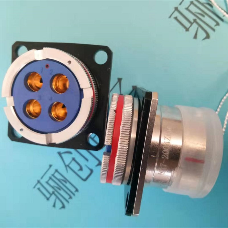 Y17圆形连接器Y17-2004ZK10-B 4芯航空插头接插件 新品