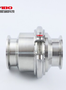 304不锈钢快装止回阀卫生级无负压快开卡箍式卡盘连接逆止单向阀