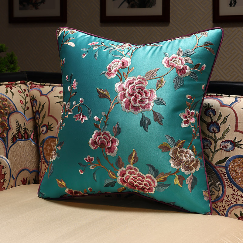 沙发抱枕靠垫客厅红木家具靠枕中式绣花高级感床头靠背套腰垫软包,居家布艺,靠垫/抱枕,淘宝优惠券,粉丝福利购,淘宝优惠卷