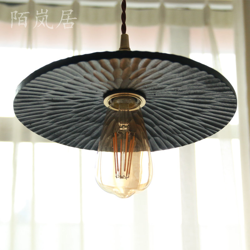 陌岚居玄关吊灯吧台卧室手工大漆实木质雕刻灯罩民宿复古装饰灯具,家装灯饰光源,床头/玄关/吧台/过道吊灯,淘宝优惠券,粉丝福利购,淘宝优惠卷