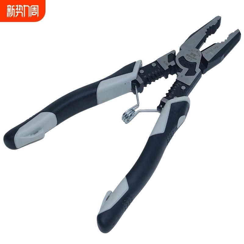多功能老虎钳压线钳子钢丝钳家用电工剥线五金工具平口钳8寸,五金/工具,钢丝钳,淘宝优惠券,粉丝福利购,淘宝优惠卷