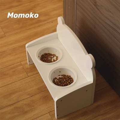 宠物餐桌猫咪防水护颈猫咪狗狗食盆狗狗bridge dog碗架陶瓷猫碗