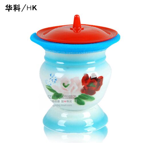 【赠运费险】送盖子搪瓷痰盂搪瓷坐便桶儿童痰盂尿盆起夜桶婚庆