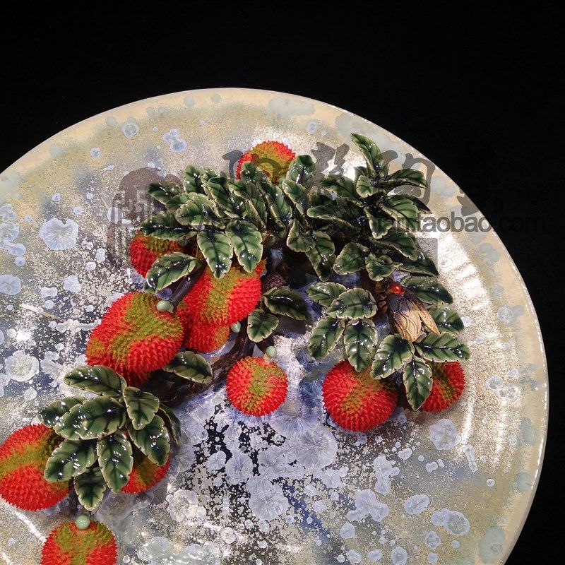 陶瓷新款博古架开业送礼家居电视酒柜门客厅饰品荔枝挂碟装饰摆饰,家居饰品,装饰摆件,淘宝优惠券,粉丝福利购,淘宝优惠卷