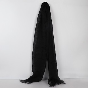 戏曲水纱戏剧包头绉纱软包头化妆用品戏曲黑纱真丝水沙包头布头纱