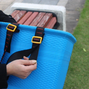 全新料加厚仿竹编塑料背篼小号背篓赶集采摘户外钓鱼耐摔密封方型