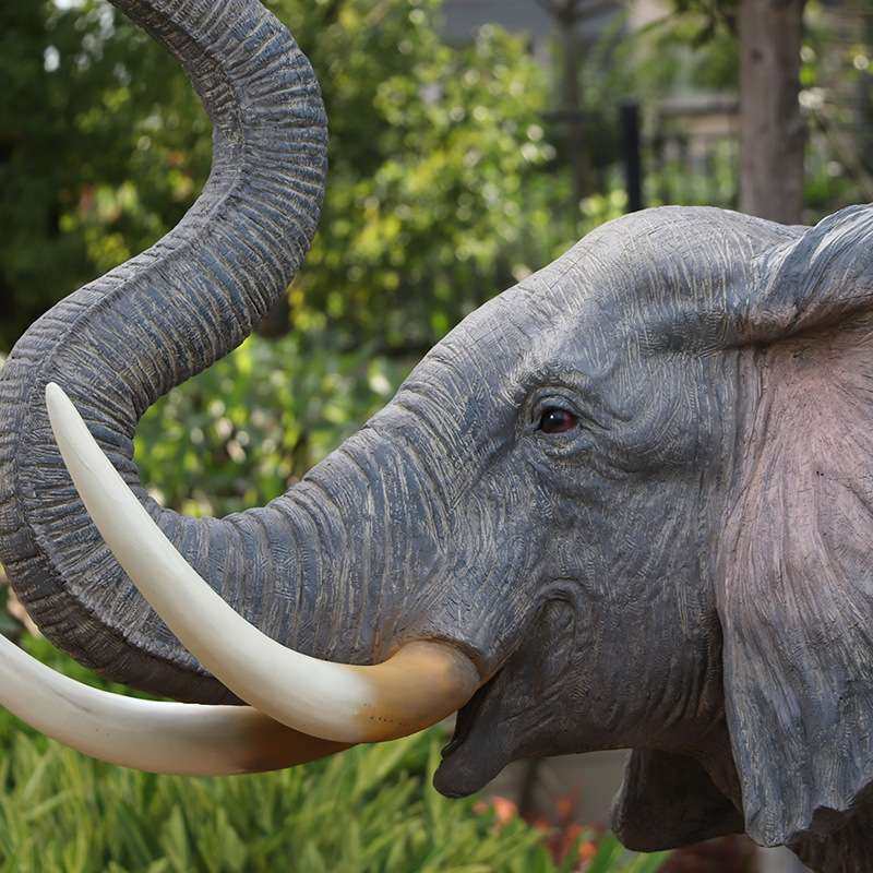 仿真大象玻璃钢雕塑公园社区造景装饰商场幼儿园草坪景观落地摆件,家居饰品,户外/庭院摆件,淘宝优惠券,粉丝福利购,淘宝优惠卷