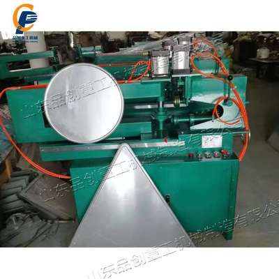 切圆压边机 铝板反光标志牌切圆弯边设备 Round cutting machine
