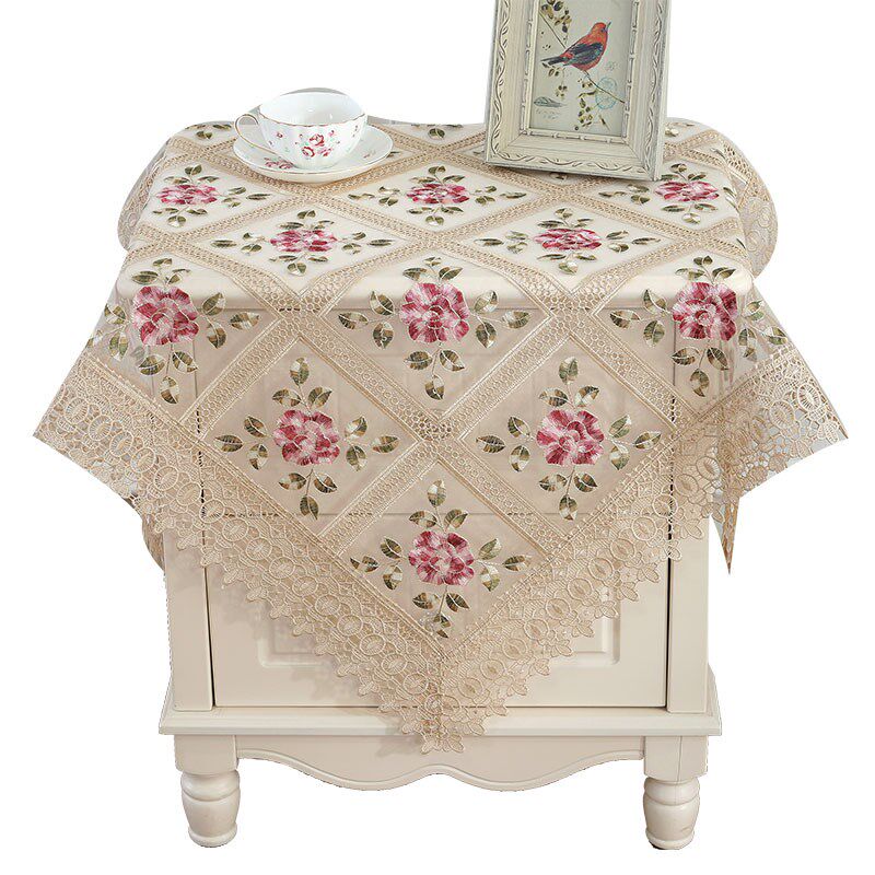 多用盖巾床头电视盖布冰箱盖巾小桌布床头柜罩冰箱盖布洗衣机盖布