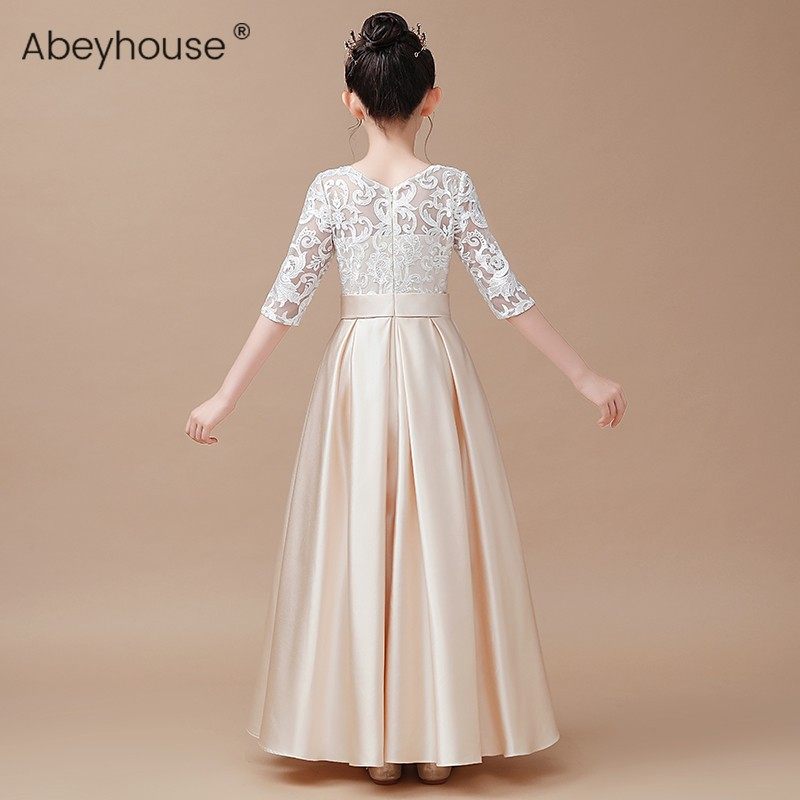 女童香槟色公主裙高端长款钢琴演出服儿童乐团合唱礼服小提琴演奏,童装/婴儿装/亲子装,儿童礼服,淘宝优惠券,粉丝福利购,淘宝优惠卷