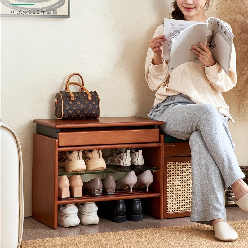 智能换鞋凳极窄门口轻奢高级感多功能杀菌烘干设计师一体实木鞋柜,住宅家具,换鞋凳,淘宝优惠券,粉丝福利购,淘宝优惠卷