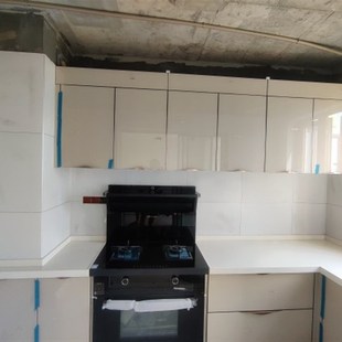 惠州橱柜维修岗石整体橱柜定做灶台麻石柜体不锈钢台面石材大理石