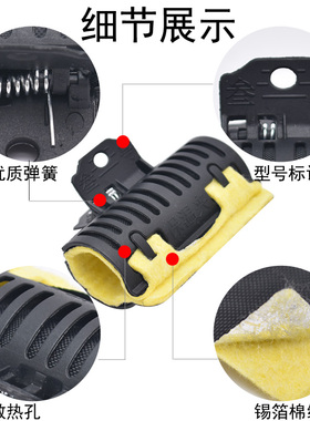 美发店数码烫隔热夹子陶瓷烫防热耐高温热烫夹子烫发棉垫保温夹