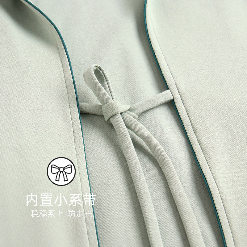 睡袍女士睡衣春秋季浴袍睡裙长款薄款夏季纯棉长袖浴衣日式加大码