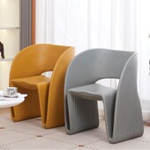 个性 休闲椅塑料户外餐厅沙发椅阳台扶手椅餐椅游泳池沙滩椅花园椅