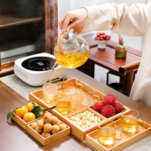 日式煮茶器煮茶炉多动能玻璃茶具套装家用养生花茶壶电陶炉煮茶壶