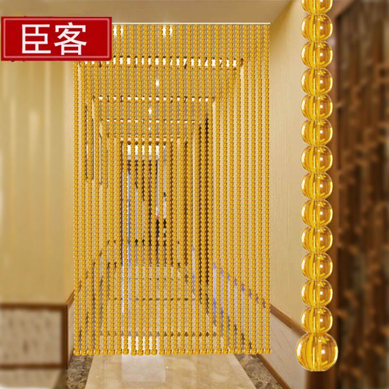 水晶珠帘隔断帘 卫生间卧室书房厨房客厅阳台玄关免打孔门帘 新款