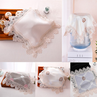 茶盘杯子茶具盖布防尘布万能盖巾电器家电盖巾蕾丝多用巾微波炉布