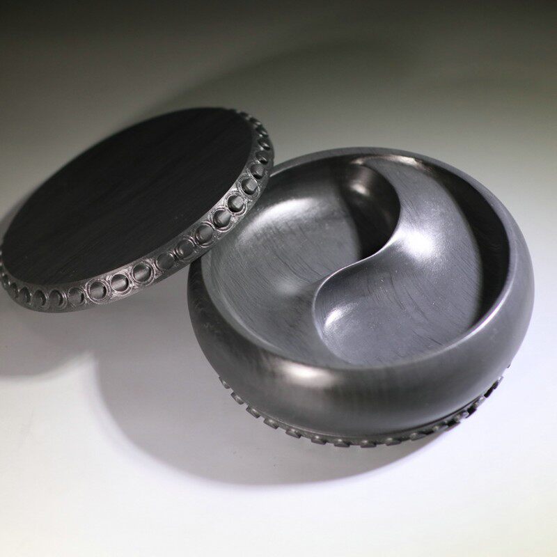 原石太极鼓歙砚带石盖砚台徽墨书法书画文房四宝砚台徽墨宣纸湖笔,文具电教/文化用品/商务用品,文房四宝,淘宝优惠券,粉丝福利购,淘宝优惠卷