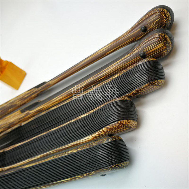 棕竹乌木心折扇苏工纯手工文玩扇子95寸16方老棕竹水滴头竹扇骨