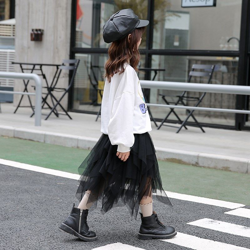 女童纱裙半身裙洋气百搭裙子中大童女孩蓬蓬儿童网纱蛋糕裙百褶秋,童装/婴儿装/亲子装,半身裙,淘宝优惠券,粉丝福利购,淘宝优惠卷