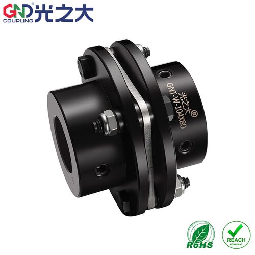 光之大45钢GNT-W法兰式单膜片外螺母联轴器高刚高精度大扭矩伺服