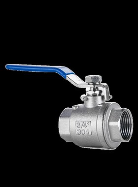 304不锈钢高压二片式球阀PN64公斤Q11F-64P内丝螺纹阀门4分6分1寸