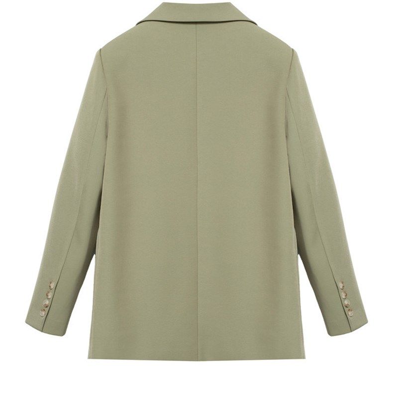 橄榄绿休闲小西装外套女春秋新款小个子高级感绿色秋冬女西服上衣