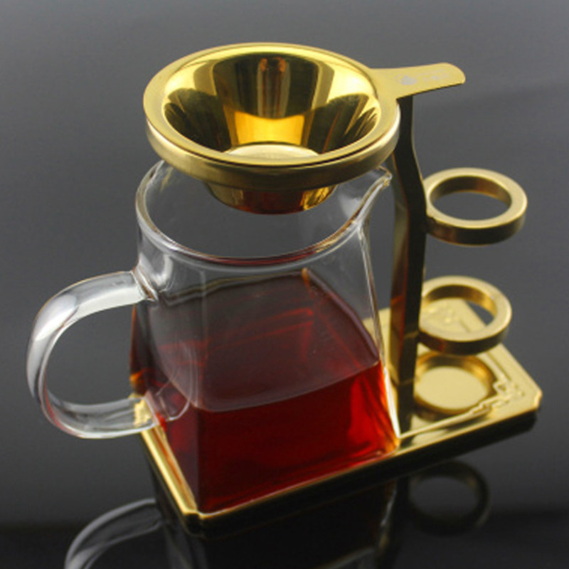懒人易泡架支架公道杯茶水过滤网器茶滤茶漏托架泡茶工具茶道零配