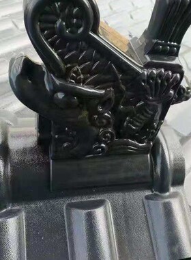 合成树脂瓦仿古瓦正吻屋顶装饰配件门头老式asa塑料瓦龙头正吻