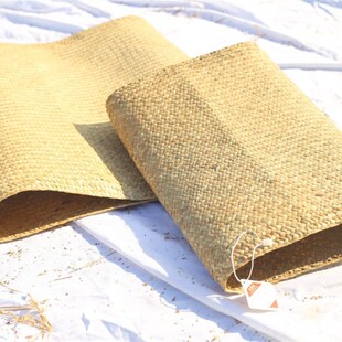 半老纯手工天然蒲草编枕套 儿童枕头套40x60U型乳胶枕片枕席定做