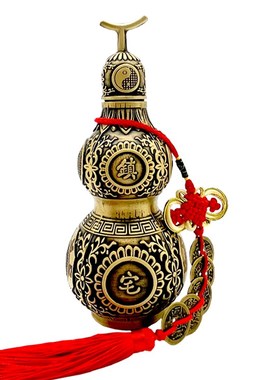 房屋缺角补角牌 纯铜八卦葫芦 五行化解新房东南西北缺角乔迁摆件