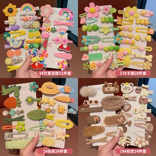 儿童发夹网红发卡小女孩发饰2023新款女童夹子头饰刘海夹可爱卡子