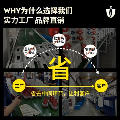 西库防水航空工业插头32a插座3芯4P三相电380v公母对接16a连接器