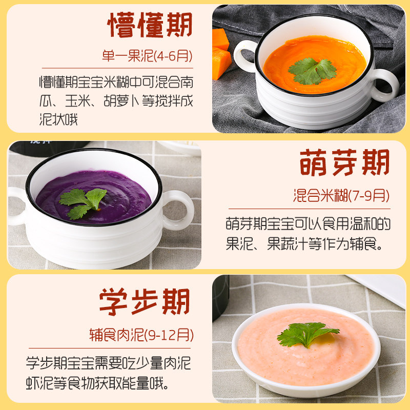 福菱小型辅食机婴儿多功能宝宝搅碎料理榨汁果泥研磨器一体机套装