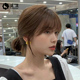 英琪假发女空气刘海短卷发自然蓬松发尾外翻短发可爱真人发丝发套