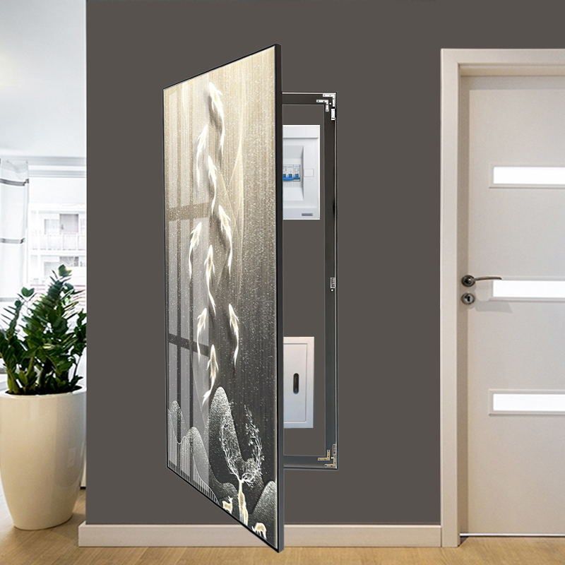 遮挡电箱装饰画隐藏镜子总开关弱电箱隐形穿衣镜折叠全身镜挂画,家居饰品,现代装饰画,淘宝优惠券,粉丝福利购,淘宝优惠卷